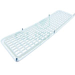 Calandra Trattore Fiat Serie Oro Completa Lamiera Arancio + Mascherina Nylon – Ricambio Rinforzato Alta Resistenza 400, 450, 500, 600, 505C, 605C, Riferimento 4950401